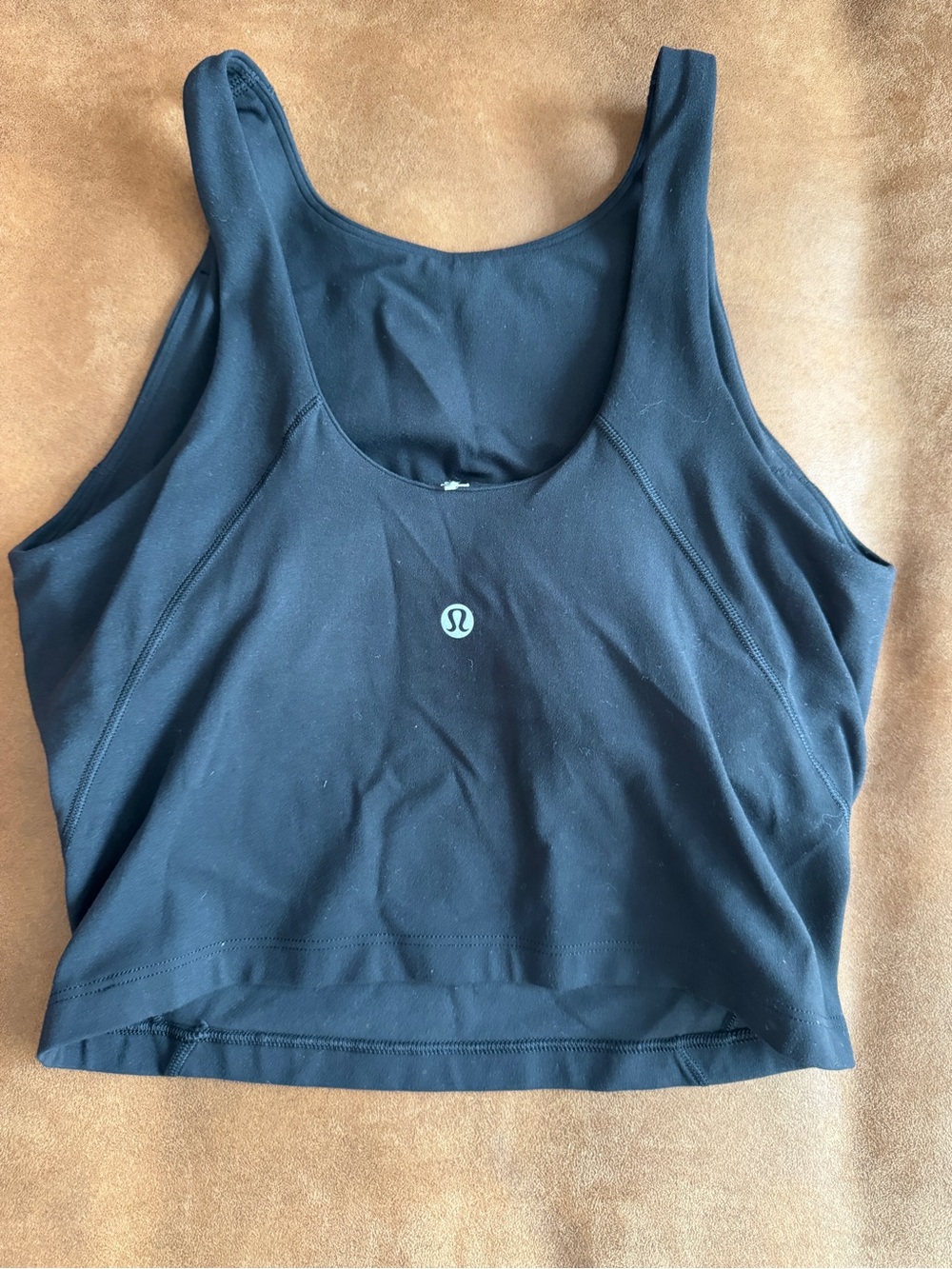 lululemon athletica Black High-Neck Cropped Tank - Picture 2 of 3